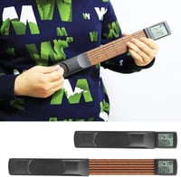 Alomejor Zsebgitár Digitális 6 Bund Akkord Gyakorló Eszköz Forgó Kijelzővel Kezdőknek Hordozható Gitár Tréner 4