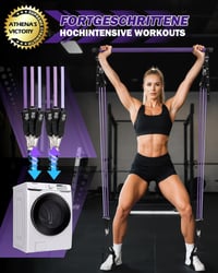 ALongSong Ellenállásos Gumiszalag Szett 6 db Fitnesz Erősítéshez Otthonhoz 2