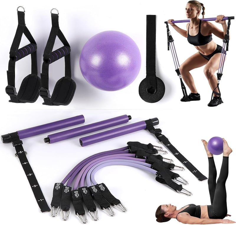 ALongSong Ellenállásos Gumiszalag Szett 6 db Fitnesz Erősítéshez Otthonhoz