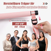 ALongSong Ellenállásos Gumiszalag Szett 6 db Fitnesz Erősítéshez Otthoni Edzéshez 4