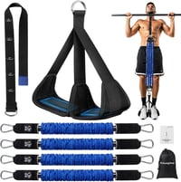 ALongSong Klimmzughilfebänder 80-320 LBS Erősítő Szalag Fußstützpedal Edzés 1