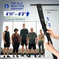 ALongSong Klimmzughilfebänder 80-320 LBS Erősítő Szalag Fußstützpedal Edzés 5