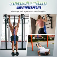 ALongSong Klimmzughilfebänder 80-320 LBS Erősítő Szalag Fußstützpedal Edzés 6