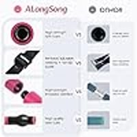 ALongSong Pilates Bar Kit 6 Ellenállásos Szalaggal Otthoni Edzéshez Állítható Magasság 6