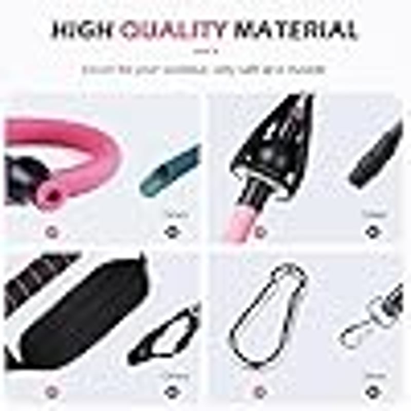 ALongSong Pilates Bar Kit 6 Ellenállásos Szalaggal Otthoni Edzéshez Állítható Magasság