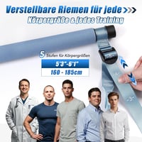 ALongSong Pilates rúd ellenállásos gumikötél szett 180-360 LBS fitnesz edzéshez 6