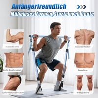 ALongSong Pilates rúd ellenállásos gumikötél szett 180-360 LBS fitnesz edzéshez 3