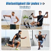 ALongSong Pilates rúd ellenállásos gumikötél szett 180-360 LBS fitnesz edzéshez 8
