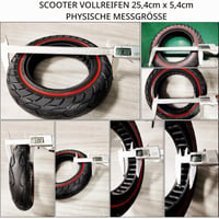 Anvelopă plină Aloskart 10x2.125 pentru trotinetă electrică de 10 inchi, cauciuc de schimb pentru Xiaomi M365, Pro, 1S, 2, 3, Lite 4