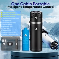 Aloskart 3 v 1 elektrický chladiaci box na inzulín na cesty, prenosná chladiaca taška na lieky, USB, nastaviteľná teplota 5