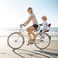 alouweekuky Kerékpár Hátsó Ülés Támlával - Gyermek és Felnőtt Bicikli Nyereg BMX Mountainbike 7