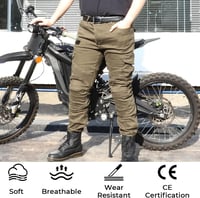 Alpha Rider Motoros Védőpárnás Denim Nadrág Férfi 3XL Zöld 5