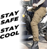 Alpha Rider Motoros Védőpárnás Denim Nadrág Férfi 3XL Zöld 8