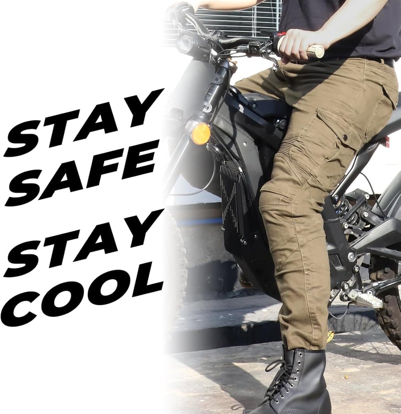 Alpha Rider Motoros Védőpárnás Denim Nadrág Férfi 3XL Zöld