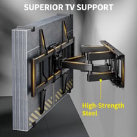 Alphamount forgó TV tartó 37-80 colos tévéhez, dönthető fali konzol 45 kg-ig 3