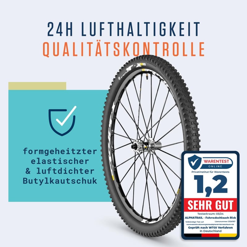 Alphatrail Rick 27,5" MTB belső gumi SV francia szelep 2db szett