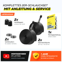 Duša na bicykel Alphatrail Rick 28 palcov, ventil AV Schrader, sada 2 ks – kompatibilná so značkami Schwalbe, Continental, Michelin, Kenda a Maxxis 8