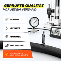 Alphatrail Rick 28-palcová duša na bicykel s ventilom DV Dunlop, 2 ks – kompatibilná so značkami Schwalbe, Continental, Michelin, Kenda a Maxxis 5
