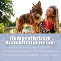 alphazoo Pungi pentru excremente câini 600 buc. Roz - Pungi biodegradabile și compostabile - Rezistente la rupere și mirosuri - Ecologice - 30 buc./rolă 2