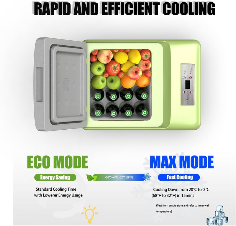 Alpicool C9PT 9L 12 V kompresszoros autós hűtőláda zöld szürke mini hűtő doboz campinghoz autó teherautó csónak lakóautó