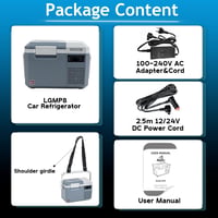Alpicool LGMP8 8L Autós Hűtőbox 12V Kompresszoros Hordozható Fagyasztó USB -20°C 7