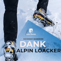ALPIN LOACKER Grödel Hágóvas Túracipőhöz - Könnyű Csúszásgátló Jégkarmok M-es Méret (36-40) Hegymászáshoz, Téli Túrázáshoz 7