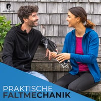 Bete de trekking pliabile ALPIN LOACKER din aluminiu cu mâner EVA, lungi – Bețe telescopice ușoare pentru drumeții și Nordic Walking, pentru bărbați și femei 5