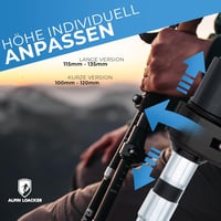 Alpin Loacker PRO Series Összecsukható Túrabot, Szénszálas Teleszkópos Túrabotok Parafa Markolattal, 115-135 cm, Kiegészítőkkel és Hordtáská 7