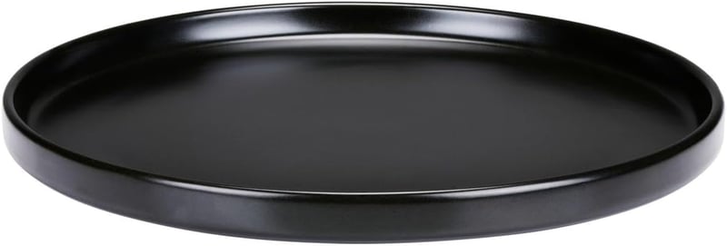 Alpina 16 részes kőedény étkészlet 4 személyre - tányér, tál, bögre szett - 16-piece, Black