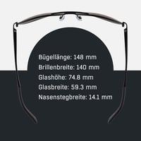Alpina A 107 napszemüveg UV védelemmel - fekete matt 5