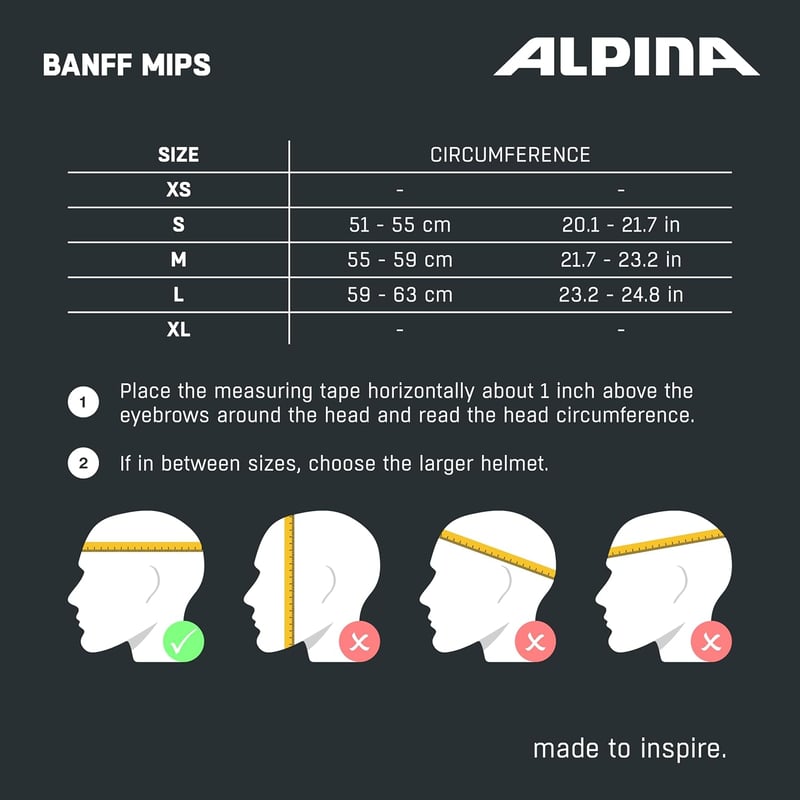 ALPINA Banff MIPS Könnyű Síelő és Snowboard Sisak 51-55 cm Felnőtteknek - Matt Fekete