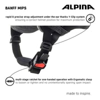 ALPINA Banff MIPS Könnyű Síelő és Snowboard Sisak 51-55 cm Felnőtteknek - Matt Fekete 8