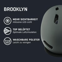 Cyklistická prilba Alpina Brooklyn City - matná Coffee-Grey, obvod hlavy 57-61 cm, unisex prilba pre dospelých 2