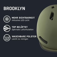 Alpina Brooklyn uniszex kerékpáros bukósisak - olive matt - 57-62 cm 2