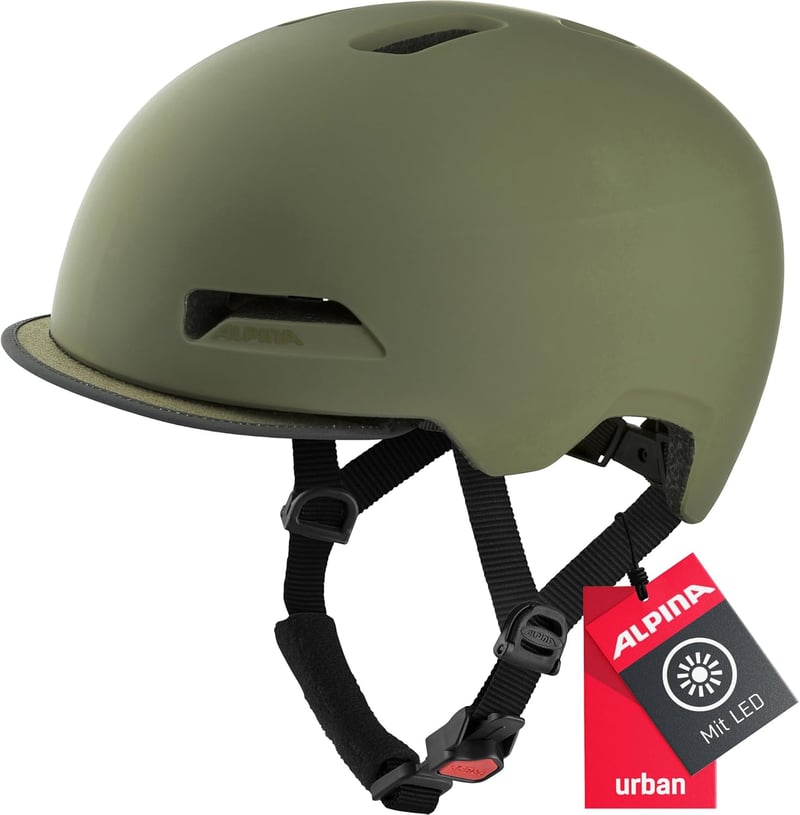 Alpina Brooklyn uniszex kerékpáros bukósisak - olive matt - 57-62 cm