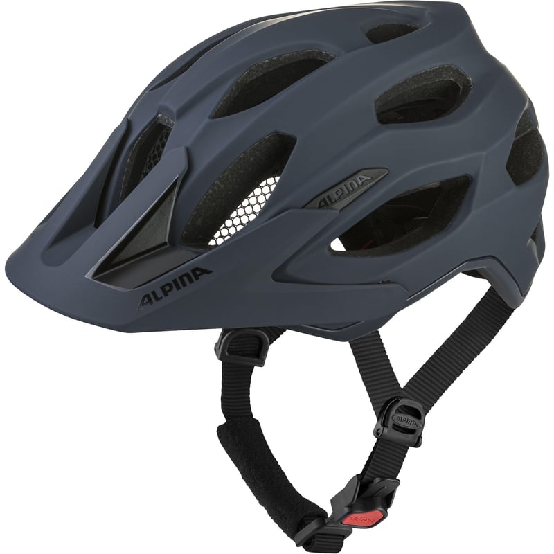 Cyklistická prilba ALPINA Carapax 2.0 pre dospelých, Navy Smoke Blue, 57-62 cm, so sieťkou proti hmyzu a antibakteriálnou výstelkou