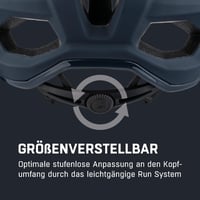 Cyklistická prilba ALPINA Carapax 2.0 pre dospelých, Navy Smoke Blue, 57-62 cm, so sieťkou proti hmyzu a antibakteriálnou výstelkou 6