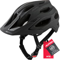 ALPINA Carapax 2.0 könnyű kerékpáros sisak felnőtteknek, légáramlás és antibakteriális párnázattal - 52-57cm, black matte 1