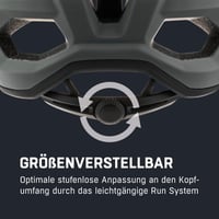 Cască de ciclism MTB ALPINA Carapax 2.0, Coffee-Grey Mat, 52-57 cm, cu plasă anti-insecte și căptușeală antibacteriană, pentru adulți 6