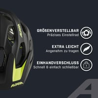 Cyklistická prilba ALPINA Carapax 2.0 MTB, čierno-neónovo žltá matná, 57-62 cm, so sieťkou proti hmyzu a antibakteriálnou výstelkou, pre dospelých 3