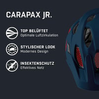 Detská cyklistická prilba Alpina Carapax JR. - indigo matná - obvod hlavy 51-56 cm 5