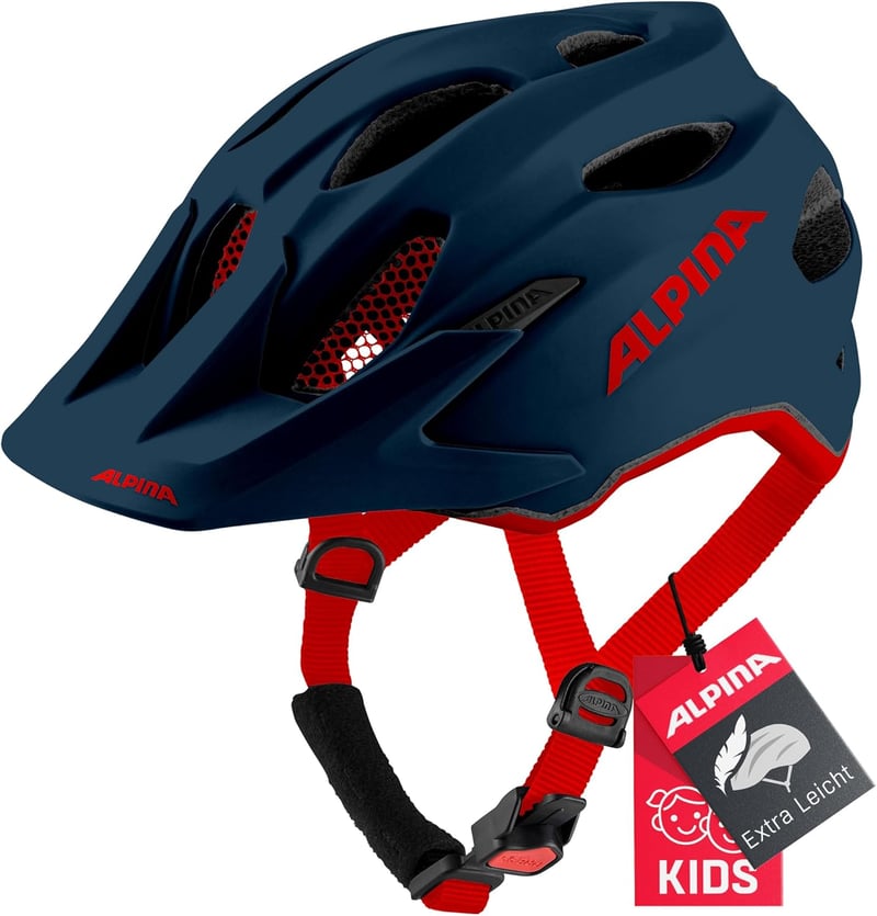 Detská cyklistická prilba Alpina Carapax JR. - indigo matná - obvod hlavy 51-56 cm