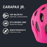 Detská cyklistická prilba Alpina Carapax JR - shocking pink matná - 51-56 cm 2