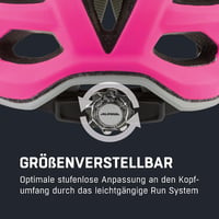 Detská cyklistická prilba Alpina Carapax JR - shocking pink matná - 51-56 cm 6