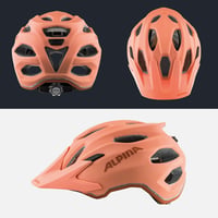 Detská cyklistická prilba Alpina Carapax Junior - matná broskyňová - 51-56 cm 4