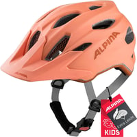 Detská cyklistická prilba Alpina Carapax Junior - matná broskyňová - 51-56 cm 1