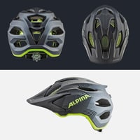 Alpina Carapax Junior gyermek kerékpáros sisak petrol matt - 51-56 cm, Black-Neon-Yellow 4