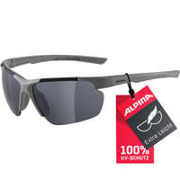 Ochelari de soare sport pentru ciclism ALPINA DEFEY HR - Moon-Grey Mat, lentile oglindă incasabile cu protecție UV pentru adulți 1
