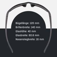 Športové okuliare Alpina Defey na bicykel - so zrkadlovým sklom, nerozbitné, UV-A/B/C ochrana, úprava proti zahmlievaniu, matná čierna (Tin-Black) 5