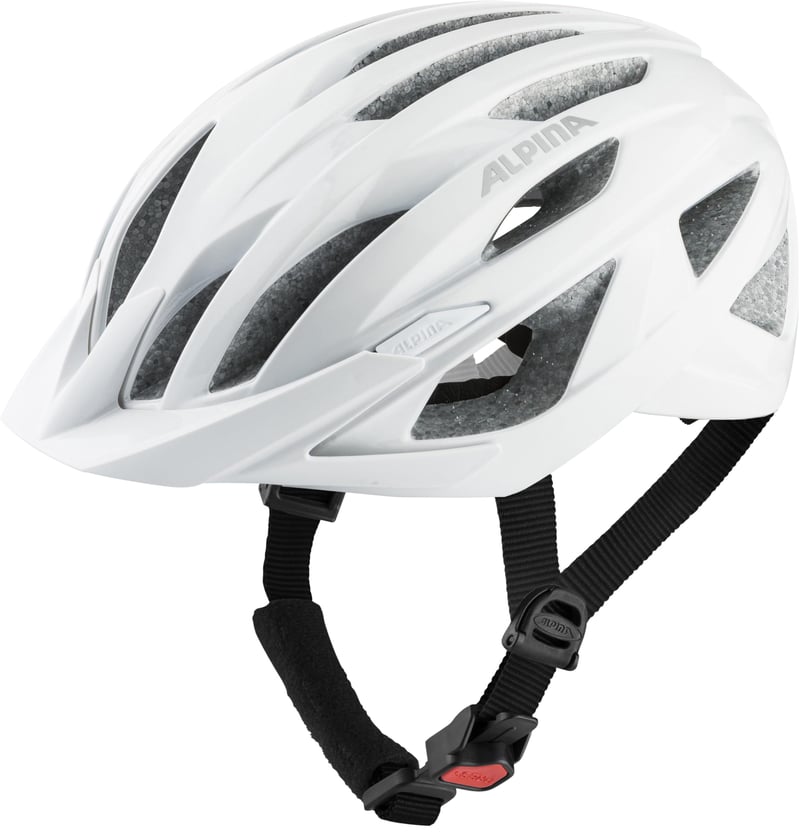 Cyklistická prilba ALPINA Delft MIPS pre dospelých, matná biela, obvod hlavy 51-56 cm, ľahká a individuálne nastaviteľná cyklistická prilba